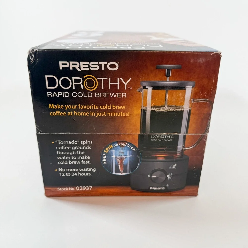 Presto Dorothy Cold Brew Coffee Maker Rapid Cold Brewer / Iced Coffee Maker